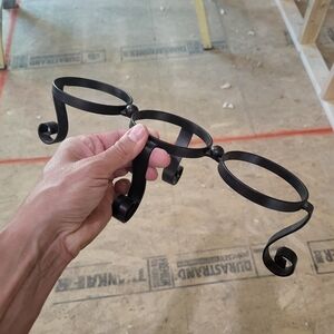 PartyLite Amaretto Swirl Tealight Trio Metal Candle Holder